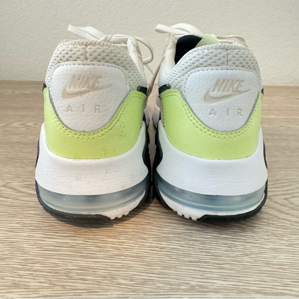 Nike Woman's Air Max Excee White Black Green Sneakers - Picture 6 of 8